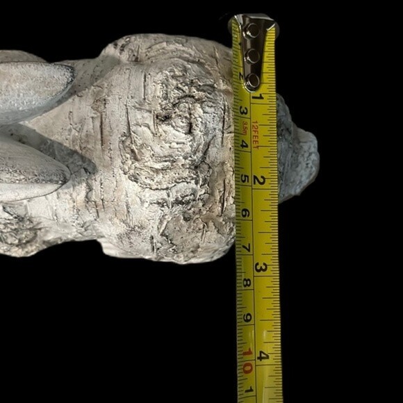 Farmhouse French Concrete Bunny‎ Rabbit Figurine Spring Home Decor - Picture 8 of 8